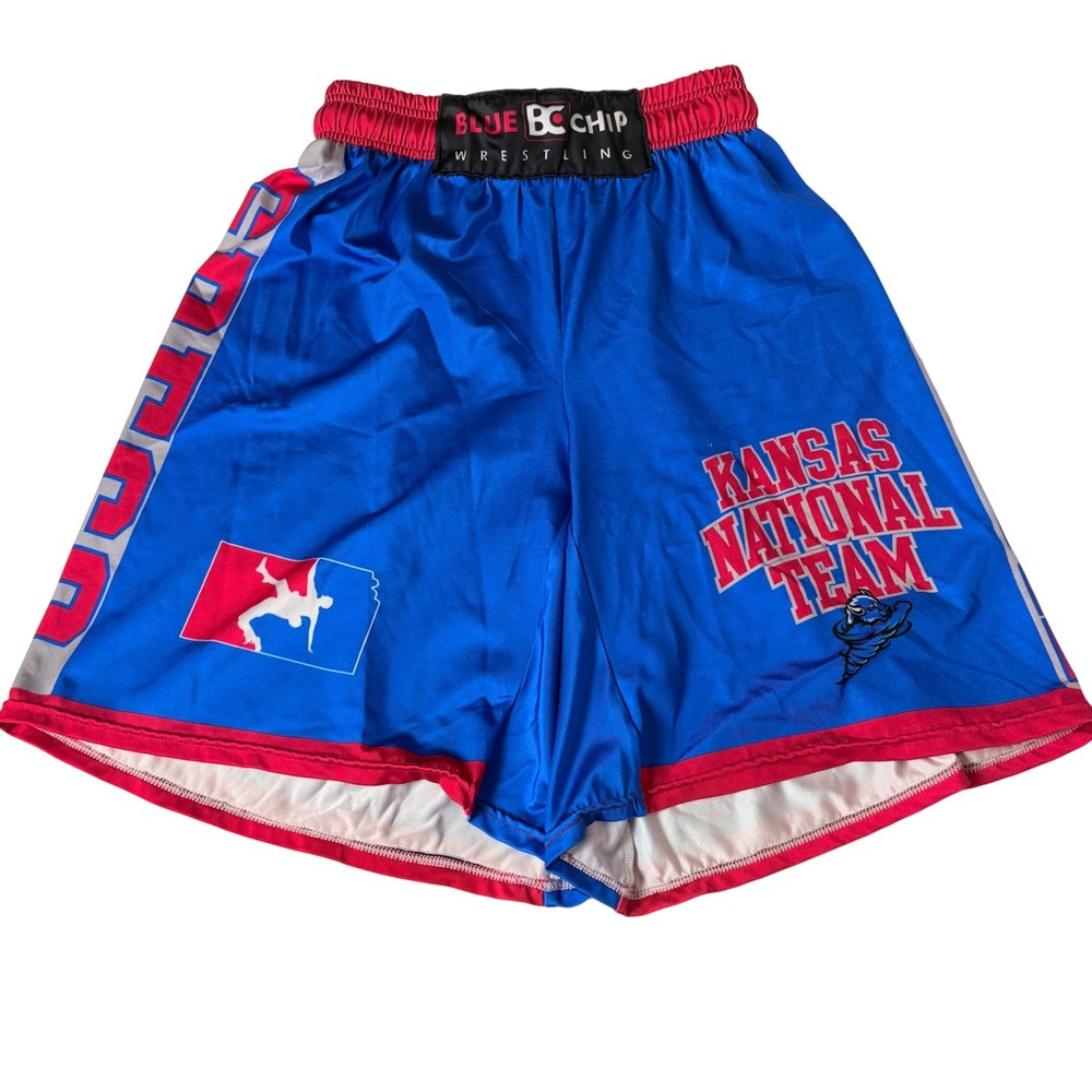 Blue Chip Wrestling Shorts Men M Kansas National Team Greco Freestyle Athletic
